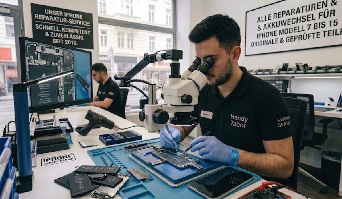 iPhone Akku aufgebläht – sicherer Akkutausch bei Handy Tabor Wien 1020